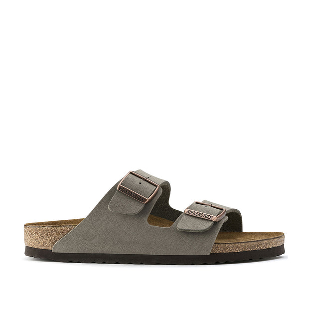 birkenstock arizona birkibuc sandal stone