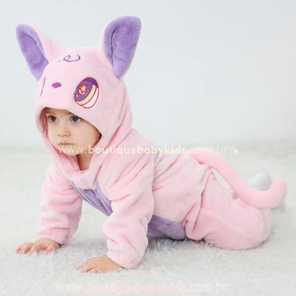 Macacão Bebê Fantasia Gatinha Lunar 4