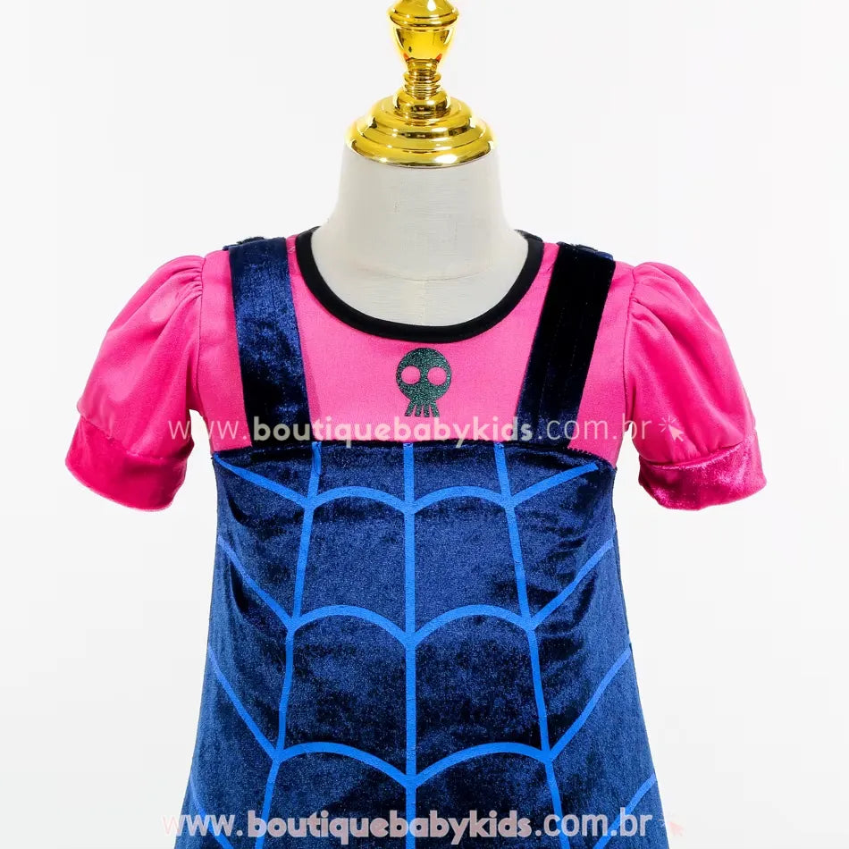 Vestido Infantil Fantasia Vampirina com Asas 4
