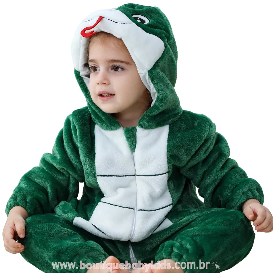 Macacão Bebê Fantasia Serpente 1