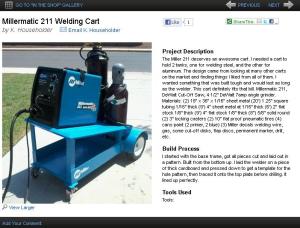 Welder Cart Featured on www.Millerwelds.com