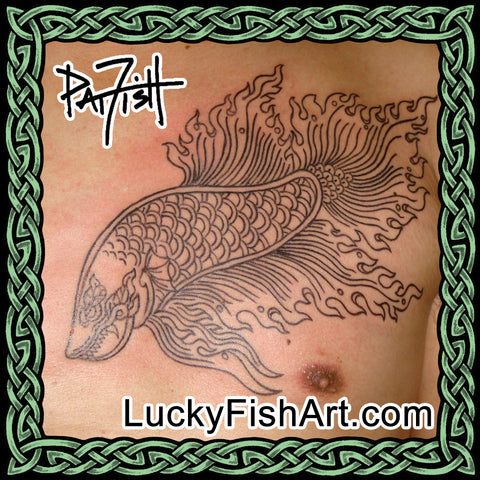 Download Tribal Tattoo Koi Fish  Tribal Fish Tattoo Design  Free  Transparent PNG Clipart Images Download