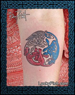 Amins Angel Tattoo  Piercing  Another custom design created with a  concept of good luck Mystic feathers with Celtic  Kanji good luck  symbols celtictattoo kanjitattoo mysticfeather aminsultanhajiani  goodlucktattoo  Facebook