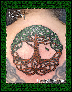 celtic tree tattoos for men