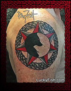 Native American tomahawk feathers tattoo on calf  Indian feather tattoos Feather  tattoo for men Native american feather tattoo