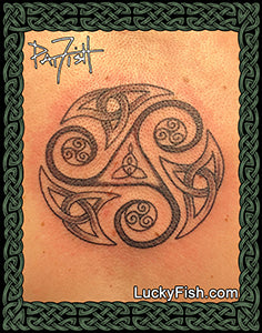 Celtic mother and child knot tattoo on the wrist