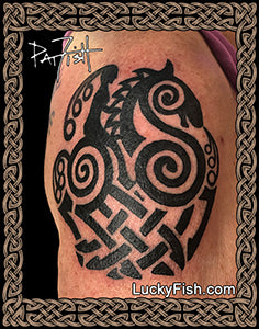 Nordic Viking Tattoo Designs Luckyfish Art