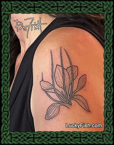 Black Flame Phoenix Tribal Tattoo Design — LuckyFish, Inc. and