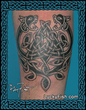 Celtic Lion & Cat Tattoos – LuckyFish Art