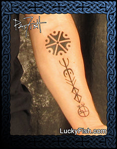 Viking Protection Rune Tattoo Design – LuckyFish Art