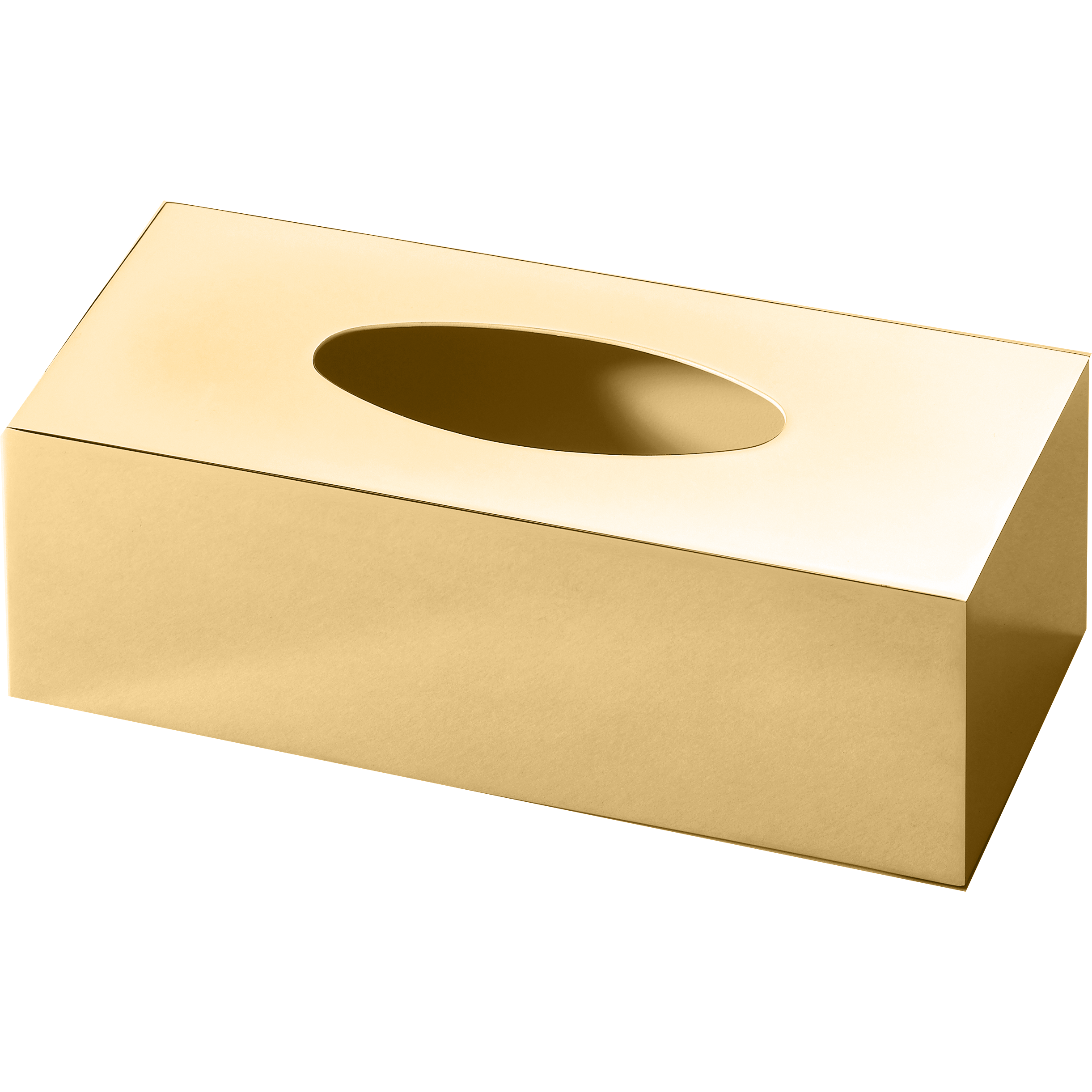 gold tissue box cover