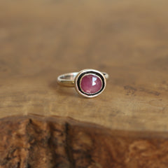 Pink Sapphire Shadowbox Ring
