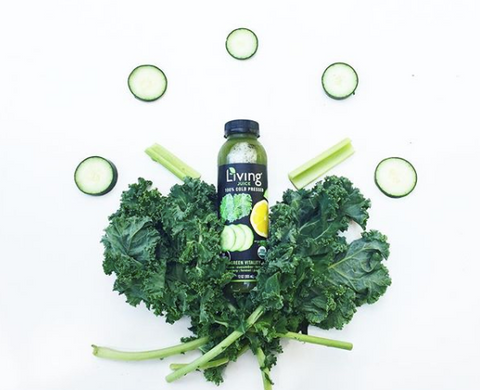 Living Juice's Green Vitality is an excellent source of cucumbers!