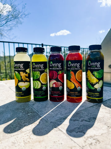 Living Juice product lineup