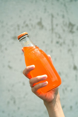 Orange soda bottle