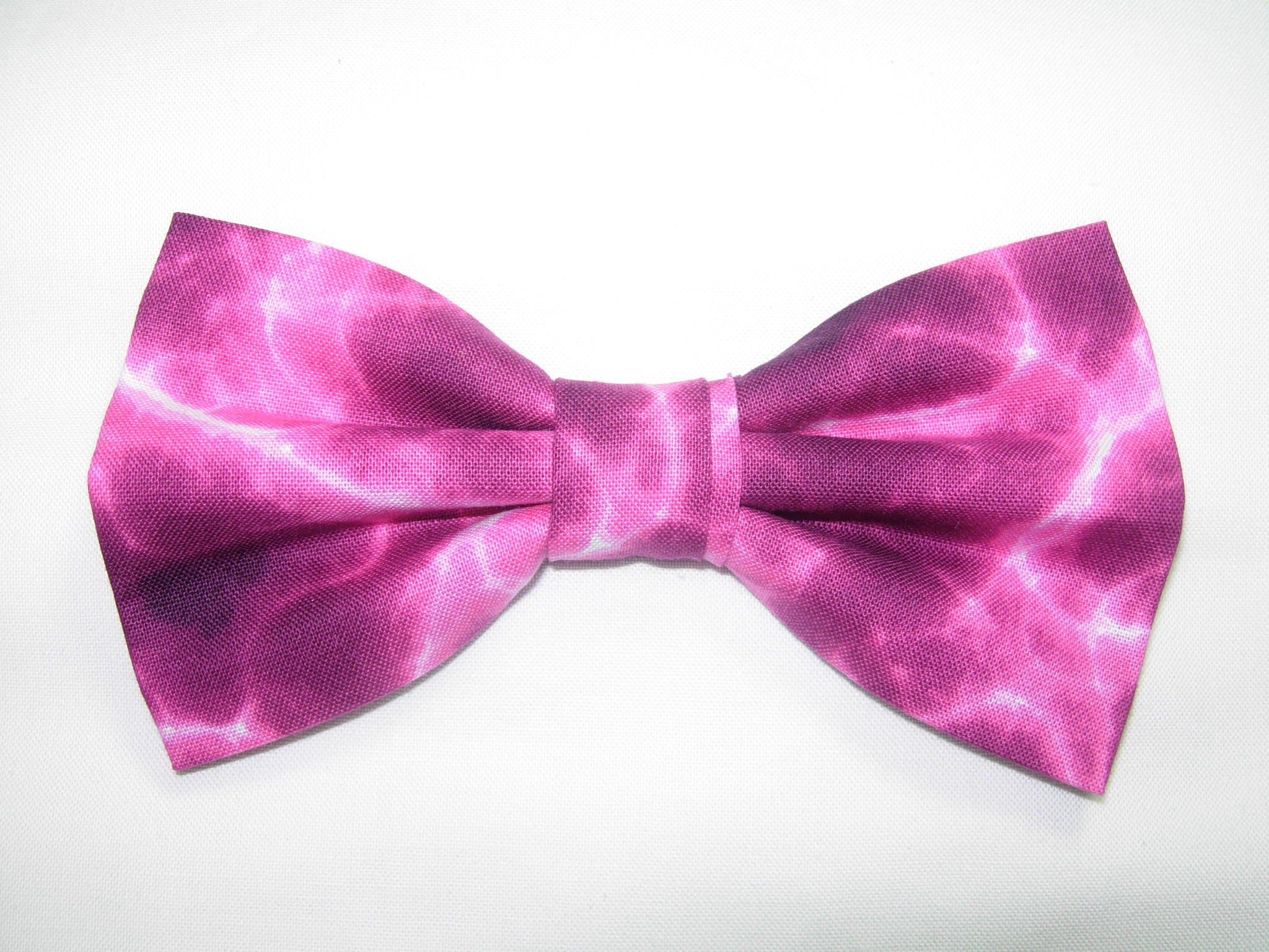 Shocking Bow tie / Lightning Bolts on Fuchsia Pink / Pre-tied Bow ties