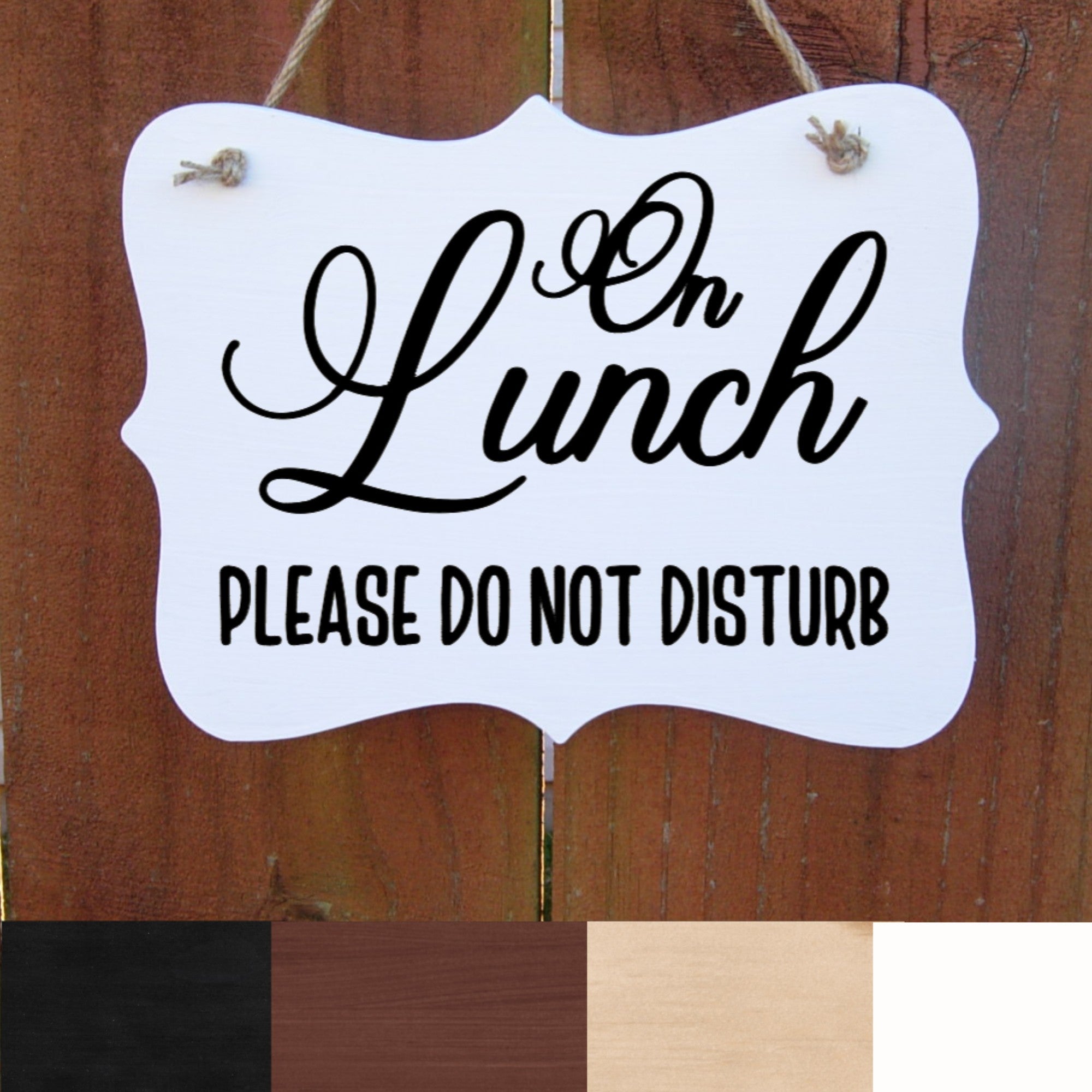 out to lunch sign for desk