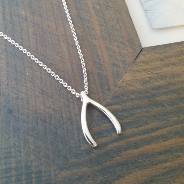 Silver Wishbone Necklace – By Invite Only