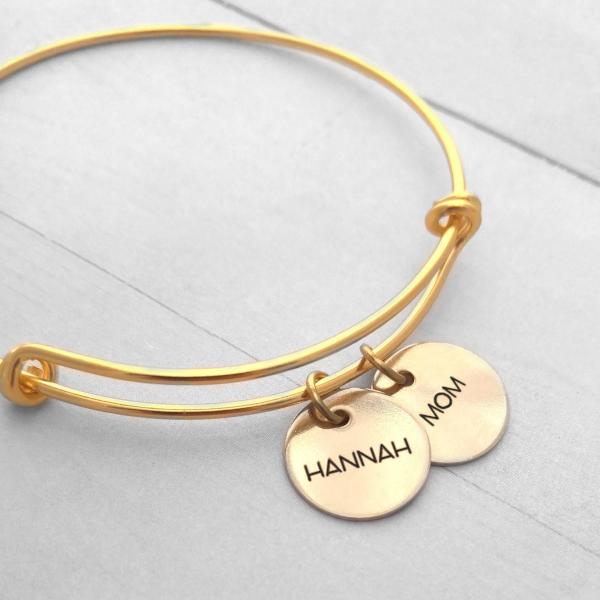 Custom Name Bracelet - Personalized Name Bracelet - Letter Bracelet - Gold  Filled Name Bracelet - Gold Filled Initial Bracelet : : Handmade  Products
