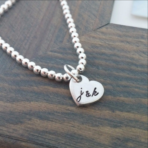 Personalised Sterling Silver Locket Bracelet 