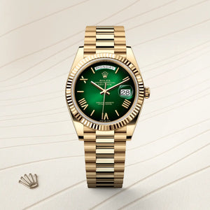 ROLEX DAY DATE GREEN GOLD (AUTOMATIC)
