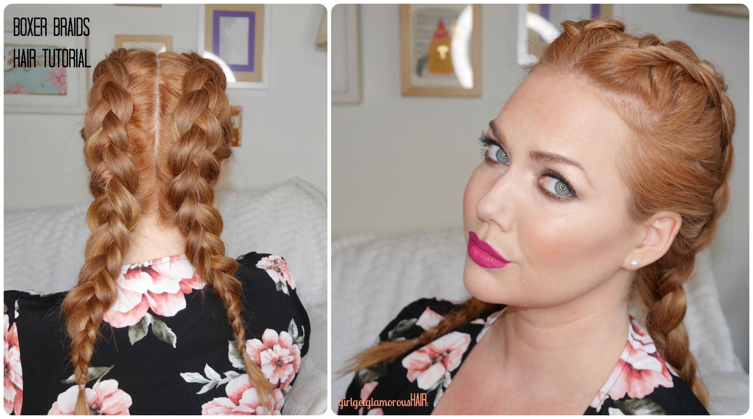 Double Dutch Braids Hair Tutorial Girlgetglamoroushair