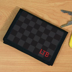 Dark Checkered Wallet