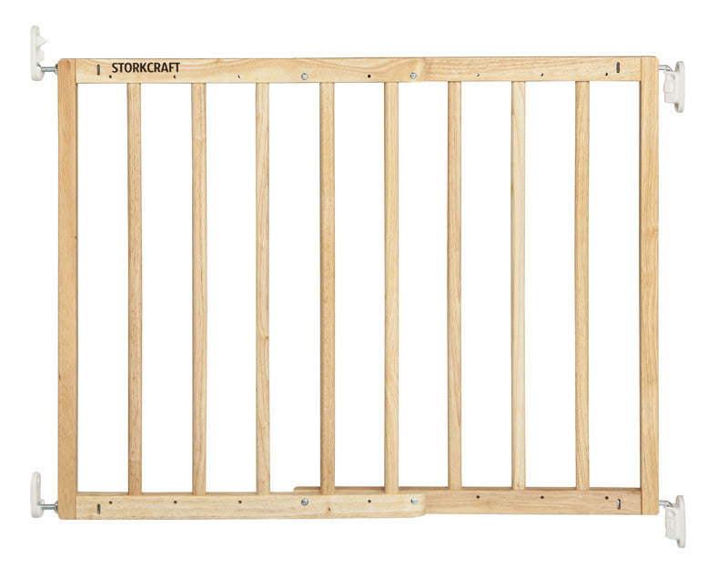 Storkcraft 01720-305 Wooden Essentials Ez-thru Safety Gate-natural