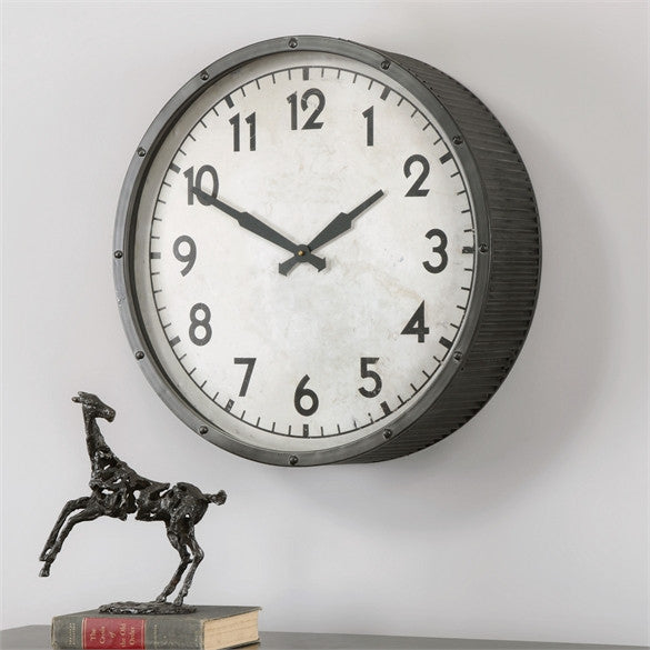 Uttermost Berta Ivory Wall Clock (06434)