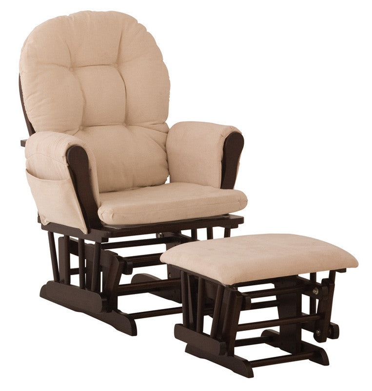 Storkcraft 06550-414 Hoop Glider & Ottoman-ch/beige <m21>