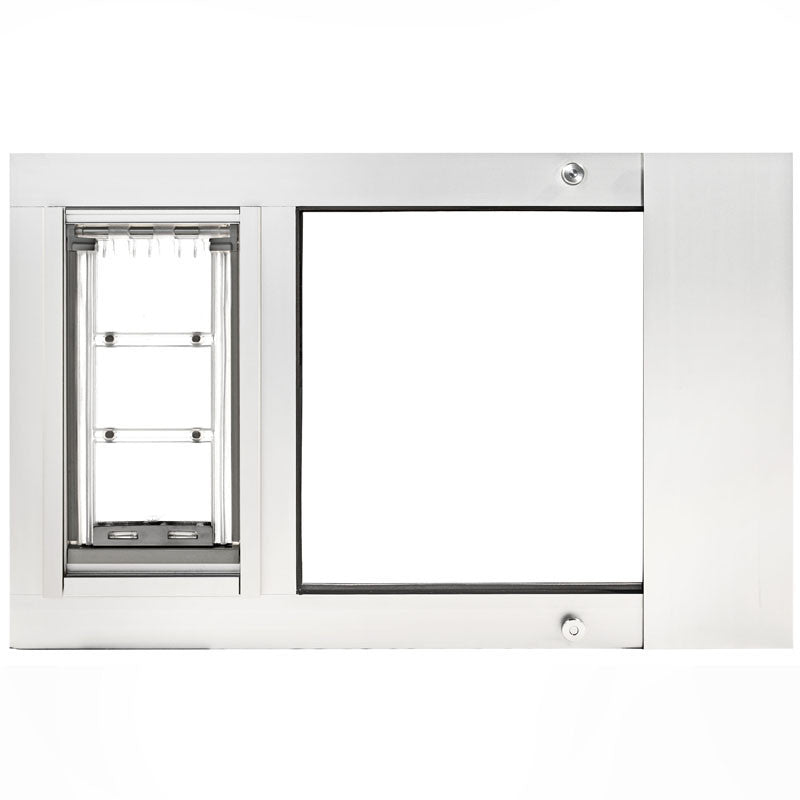 Patio Pacific 07ppc10-bw Thermo Sash 3e - Large With Endura Flap - White, 22- 25 Adjustment Range, Final Sale