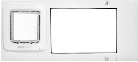 Patio Pacific 07ppc21-cw Thermo Sash 2e, With Sureflap Microchip Pet Door - White, 25- 28 Adjustment Range