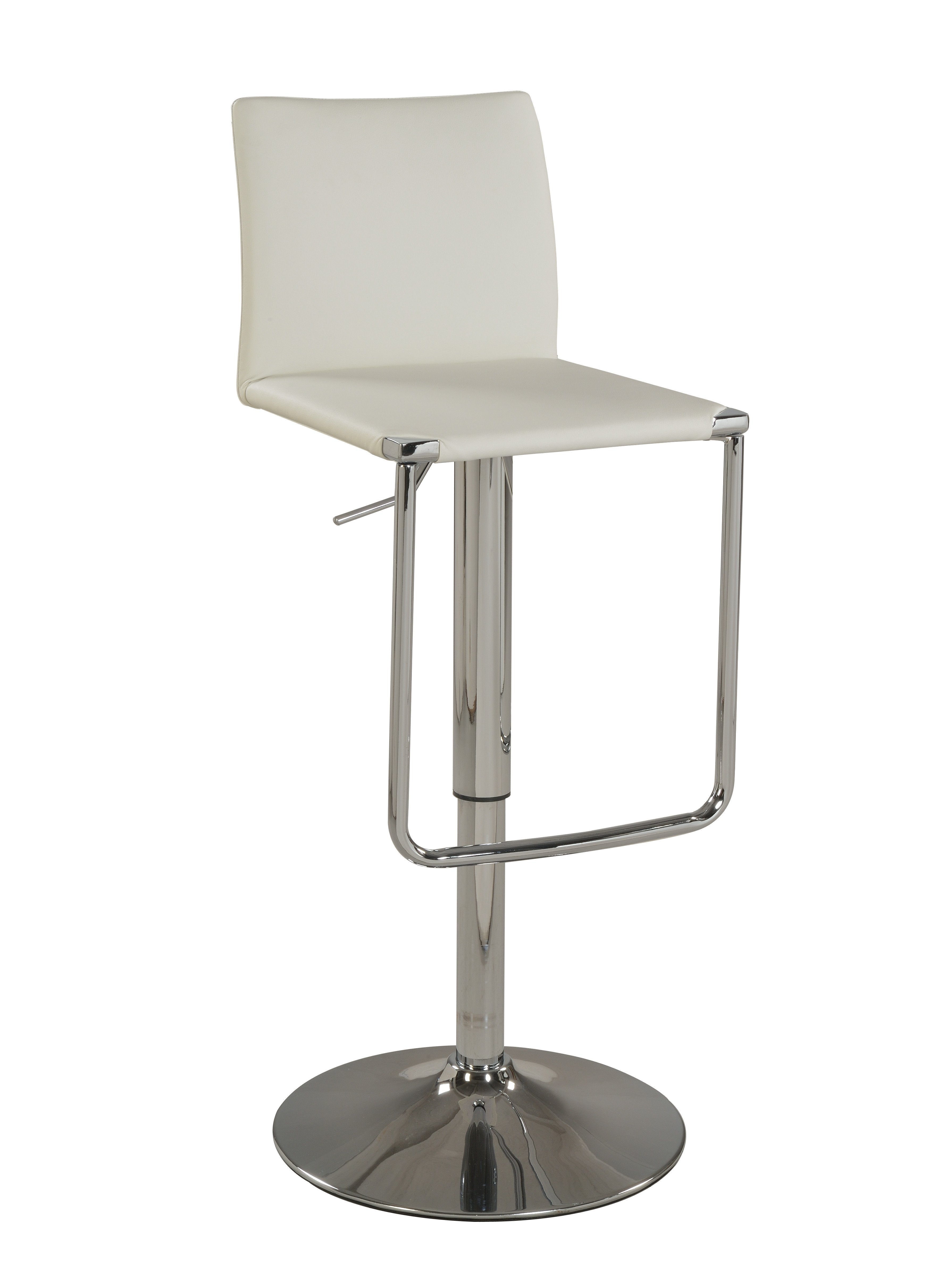 Chintaly 0801-as-wht Low Back Pneumatic Stool