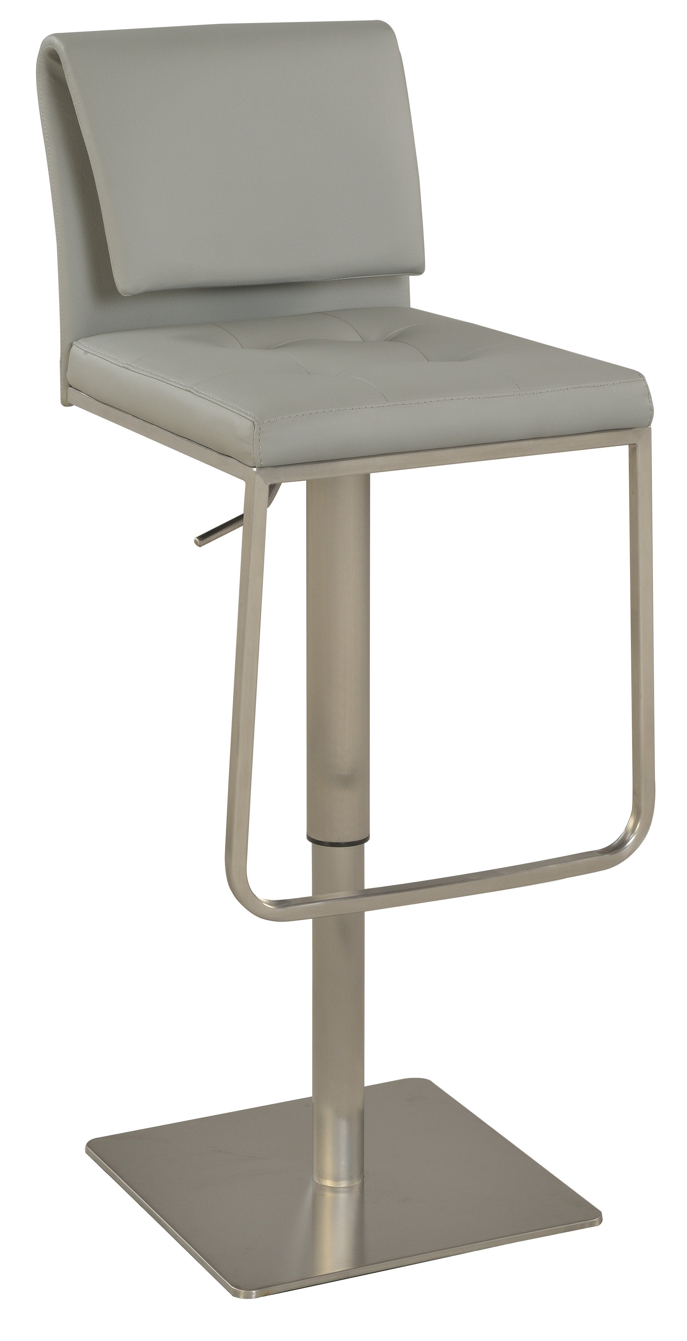 Chintaly 0893-as-gry Contemporary Pneumatic Stool