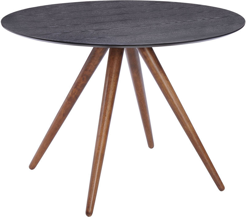 Zuo Modern 100094 Grapeland Heights Dining Table Color Walnut & Black Rubberwood Finish