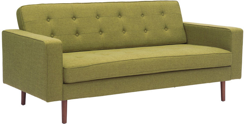 Zuo Modern 100221 Puget Sofa Color Green Toon Wood Finish