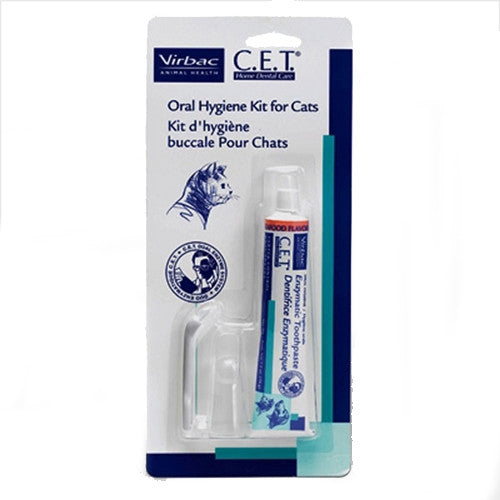 Virbac 10120 C.e.t. Cat Oral Hygiene Kit, Seafood Flavor