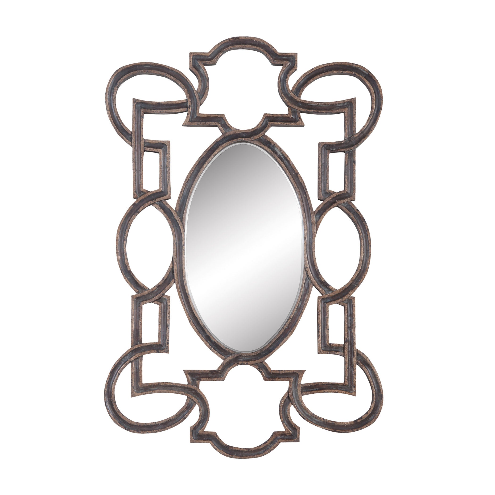Guildmaster Gui-104004 Somerset Collection Heritage Grey Stain,champagne Finish Mirror