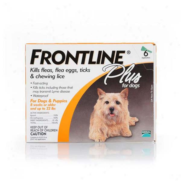 Frontline 11-22-6pk-ps Flea Control Plus For Dogs And Puppies 11-22 Lbs 6 Pack