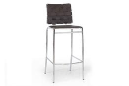 Wholesale Interiors Alc-1866b-75 Brown Vittoria Brown Leather Modern Bar Stool - Set Of 2