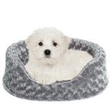 Furhaven Pet Products 13235357 Sm Ultra Plush Oval Gray