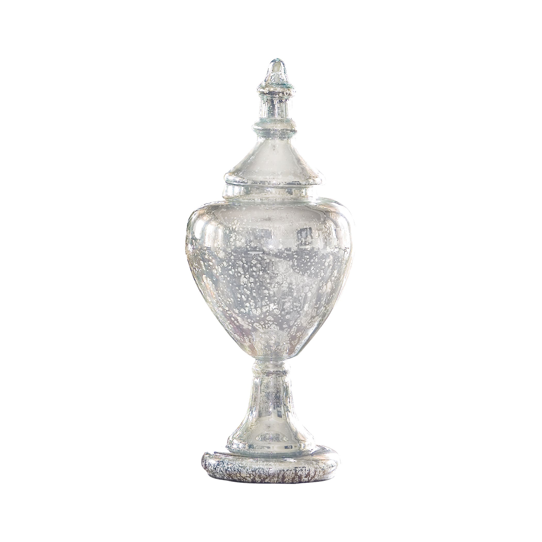 Pomeroy Pom-133565 Cassia Collection Antique Silver Finish Jar/bottle