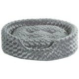 Furhaven Pet Products 13435357 Lg Ultra Plush Oval Gray