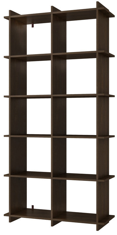 Accentuations By Manhattan Comfort Convenient Gisborne Bookcase 1.0 With 10- Shelves In Tobacco