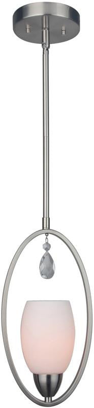 Woodbridge Lighting 15720stn-c20401 Olivia Opal Glass Mini-pendant