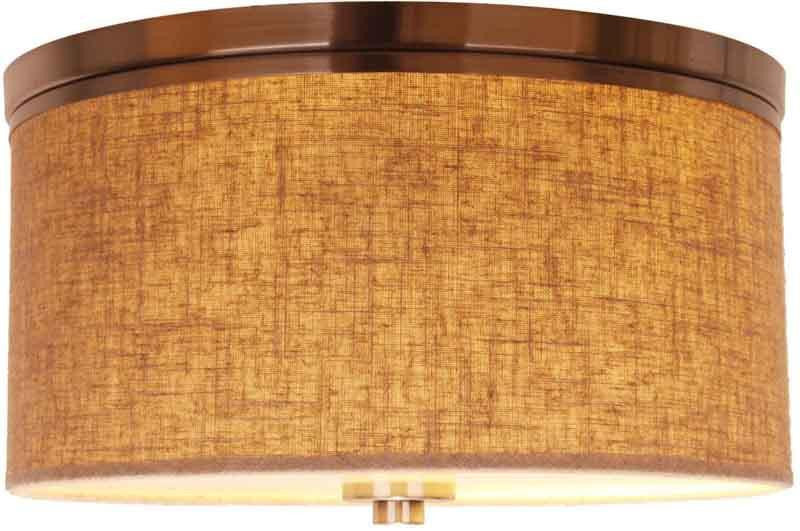 Woodbridge Lighting 15830stn-s11501 Hudson Fabric Shade Flush Mount