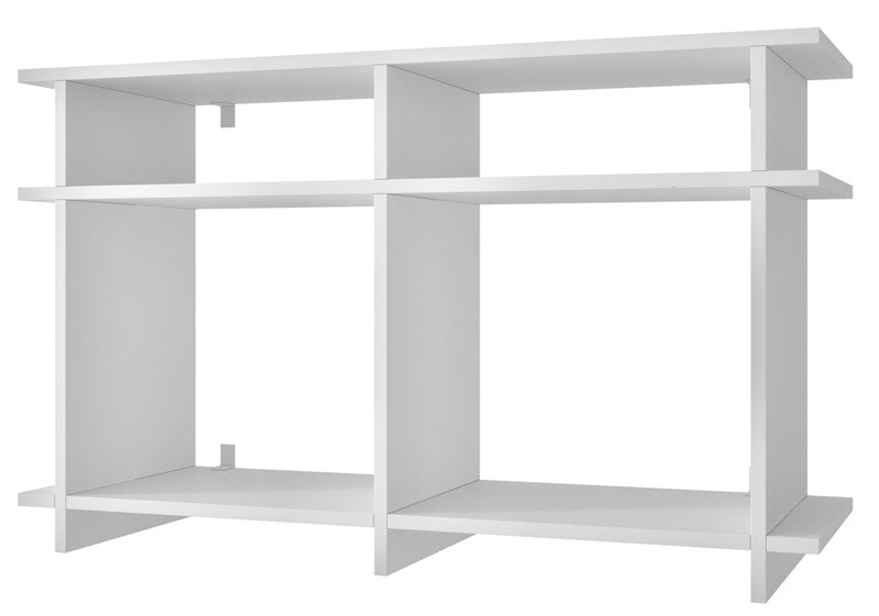 Accentuations By Manhattan Comfort Suitable Wellington Tv Stand With 4 Open Shelves In Tobacco