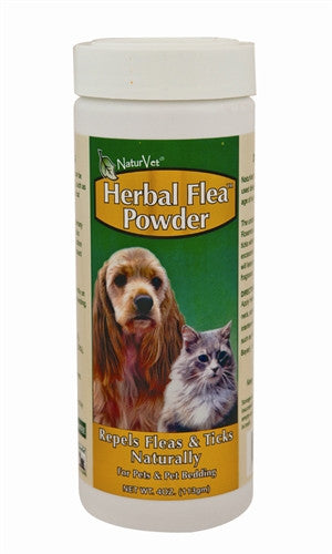 Natur Vet 16092 Naturvet Herbal Flea Powder For Dogs & Cats, 4 Oz
