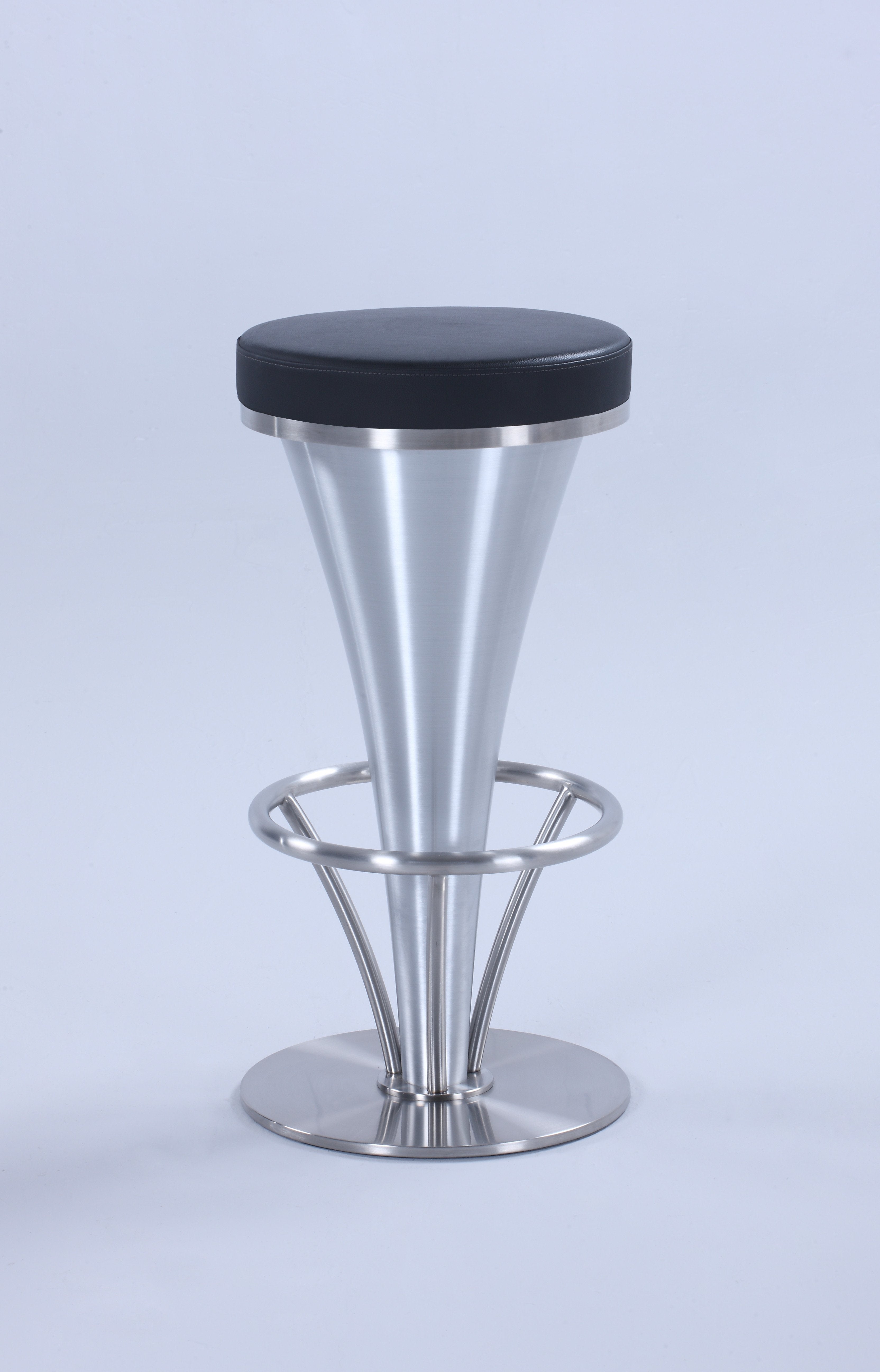 Chintaly 1671-cs-blk "v" Pedestal Counter Stool