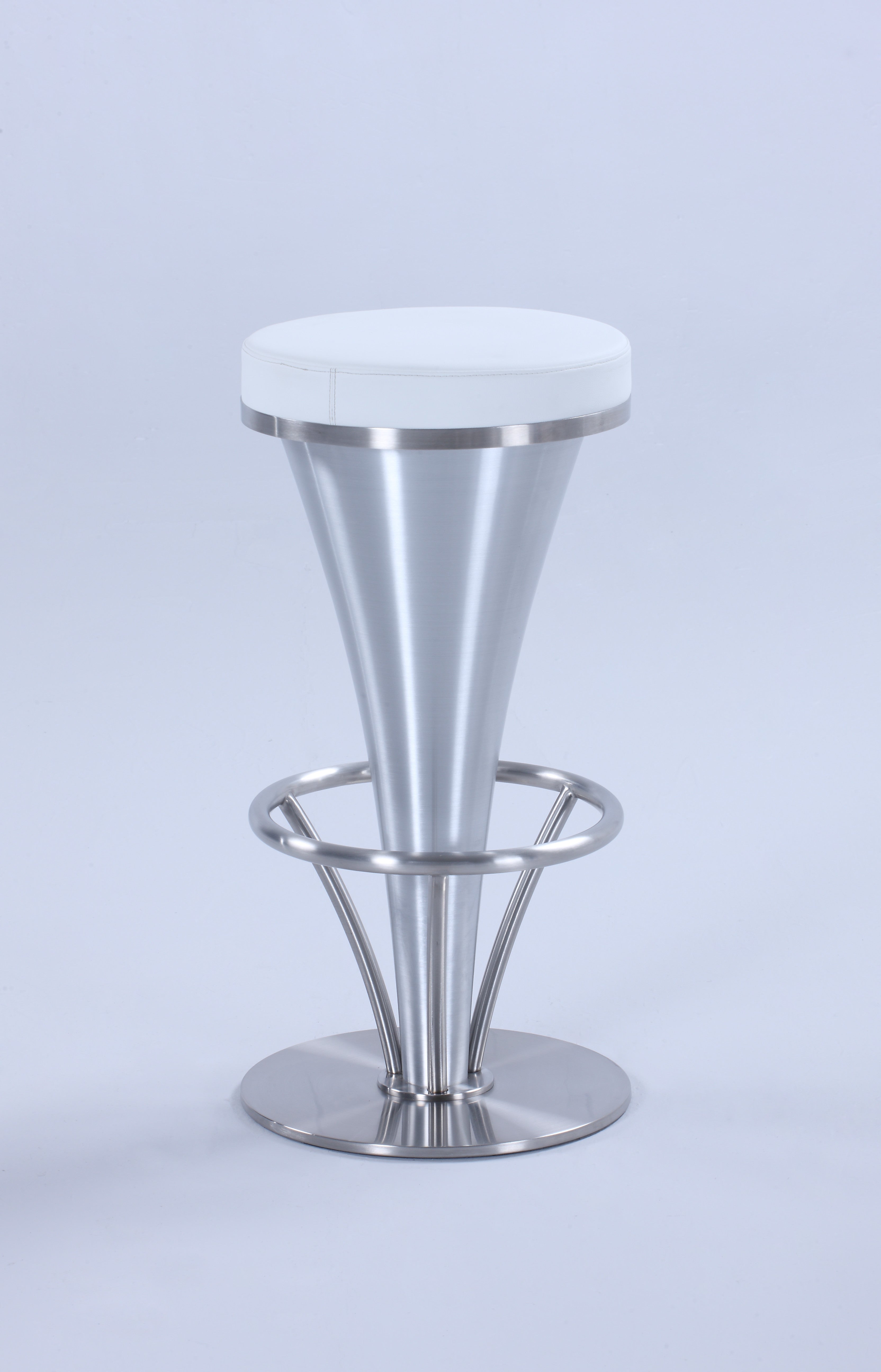 Chintaly 1671-cs-wht "v" Pedestal Counter Stool